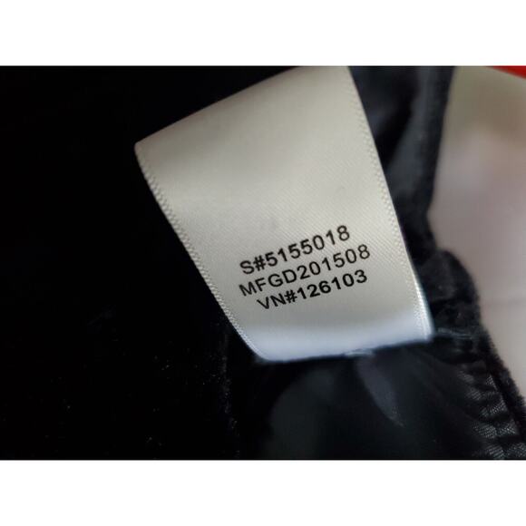 Dollie & Me Girl's Black Velvet Red Plaid Gold Bow Size 10 Tie Back Belt Buttons - Picture 10 of 15